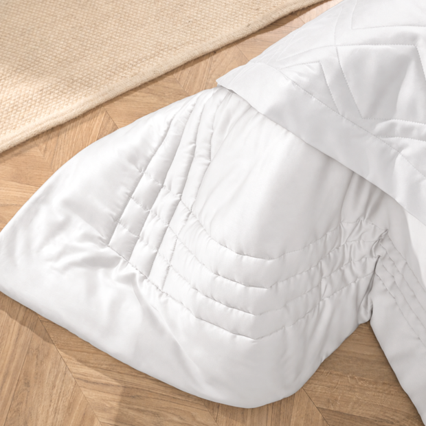 Edredom King Size Karsten Atlas 100% Algodão Egípcio Fio Penteado Cetim 300 Fios