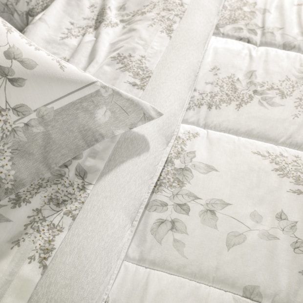 Edredom King Size Karsten Brenda Dupla Face 100% Algodão Fio Penteado Percal 200 Fios