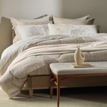 Edredom King Size Karsten Mabel Dupla Face 100% Algodão Fio Penteado Percal 200 Fios