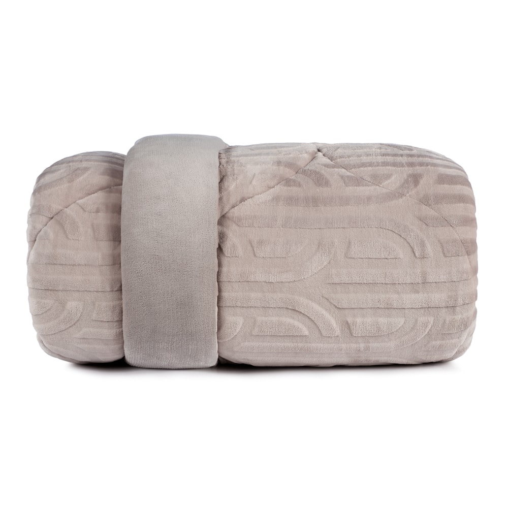 Edredom Queen Altenburg Blend Elegance Coliseum Dupla Face Texturizado Fleece