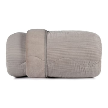 Edredom Queen Altenburg Blend Sense Boss Dupla Face Texturizado Fleece