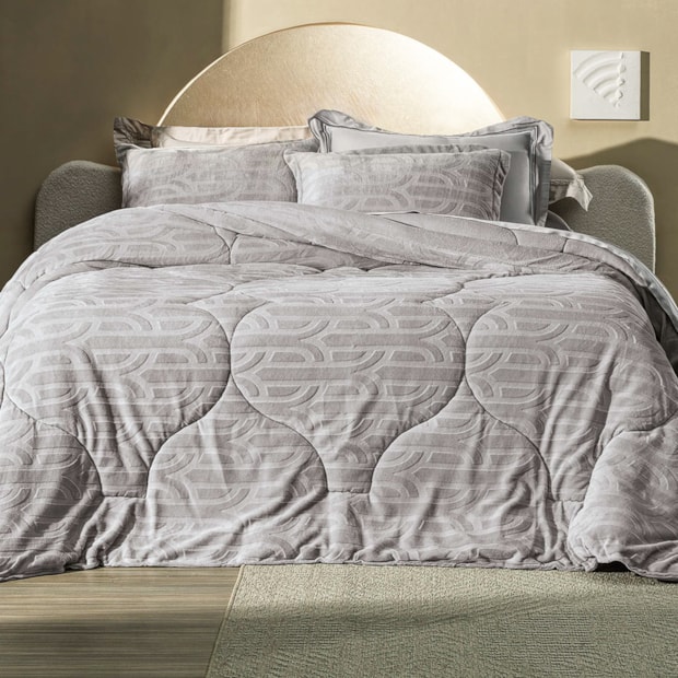 Edredom Queen Coberdrom Altenburg Blend Elegance Satori Dupla Face Texturizado Fleece
