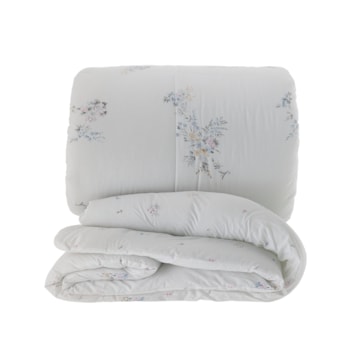 Edredom Queen Kacyumara Casa K Vida Bela Marceli Dupla Face 100% Algodão Egípcio Percal 200 Fios