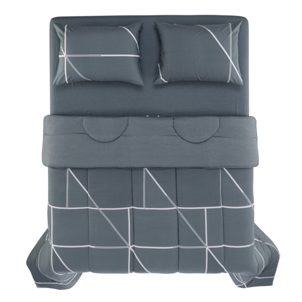 Edredom Queen Karsten Arthur Dupla Face 100% Algodão 160 Fios