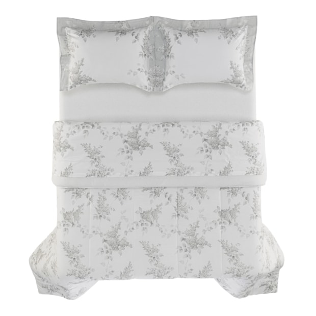 Edredom Queen Karsten Brenda Dupla Face 100% Algodão Fio Penteado Percal 200 Fios