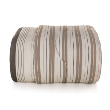 Edredom Queen Karsten Damier Dupla Face 100% Algodão Fio Penteado Percal 200 Fios