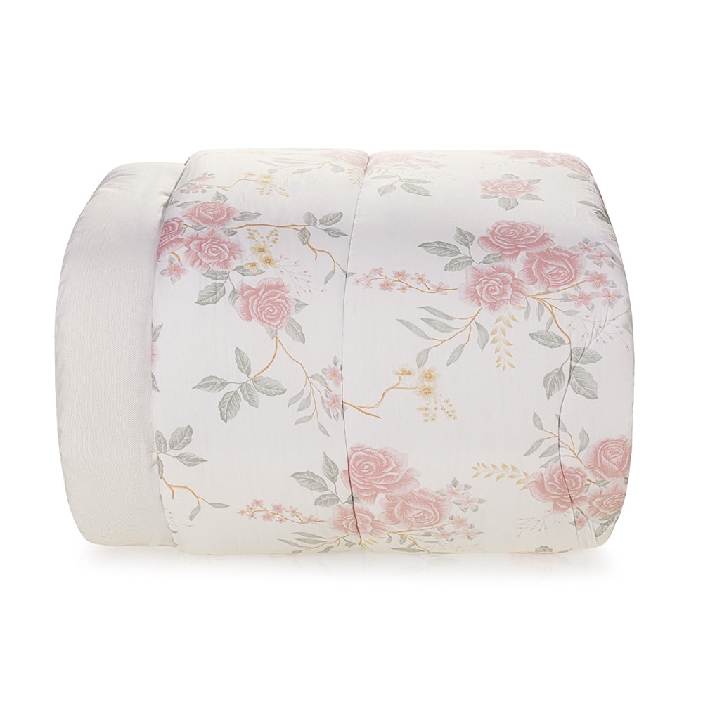 Edredom Queen Karsten Ester Dupla Face 100% Algodão Percal 200 Fios