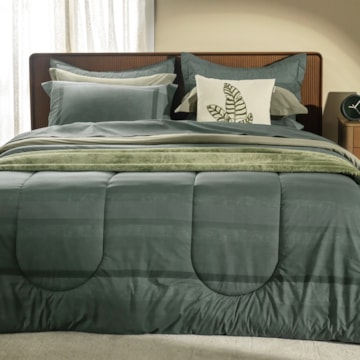 Edredom Queen Karsten Ícaro Dupla Face 100% Algodão Fio Penteado Percal 200 Fios