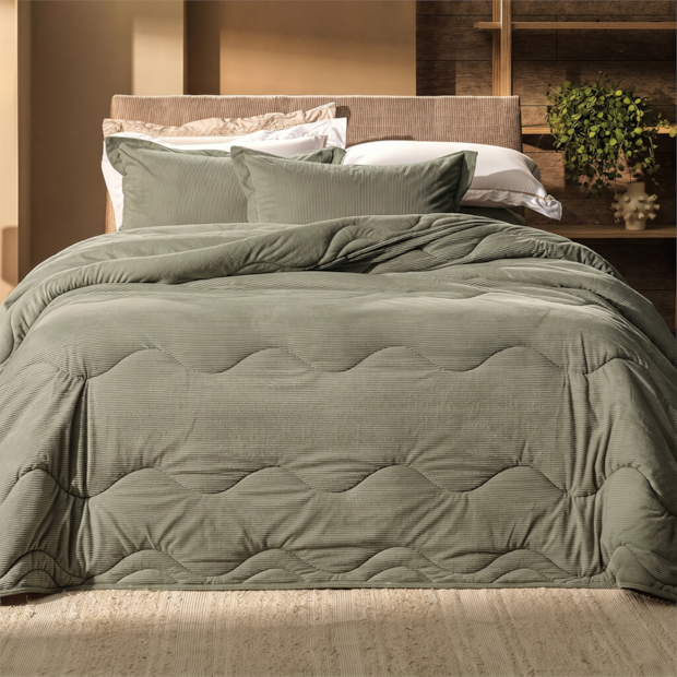 Edredom Solteiro Altenburg Blend Sense Boss Dupla Face Texturizado Fleece