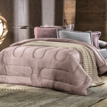 Edredom Solteiro Altenburg Blend Sense Pop Up Dupla Face Puff Ball