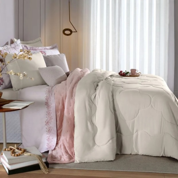 Edredom Solteiro Hotel Royale Dupla Face