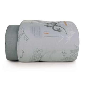 Edredom Solteiro Infantil Karsten Dragões Dupla Face 100% Algodão Percal 200 Fios