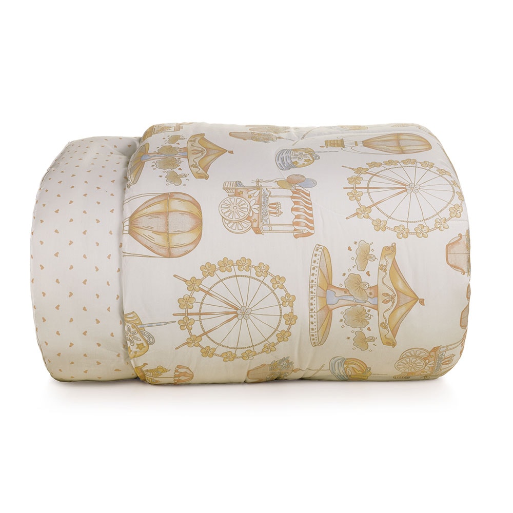 Edredom Solteiro Infantil Karsten Vick Dupla Face 100% Algodão Percal 200 Fios