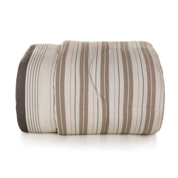 Edredom Solteiro Karsten Damier Dupla Face 100% Algodão Fio Penteado Percal 200 Fios