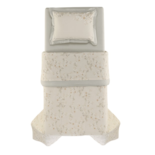 Edredom Solteiro Karsten Dandara Dupla Face 100% Algodão Fio Penteado Percal 200 Fios