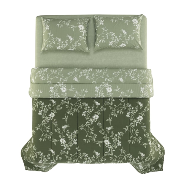 Edredom Solteiro Karsten Marcella Dupla Face 100% Algodão 160 Fios