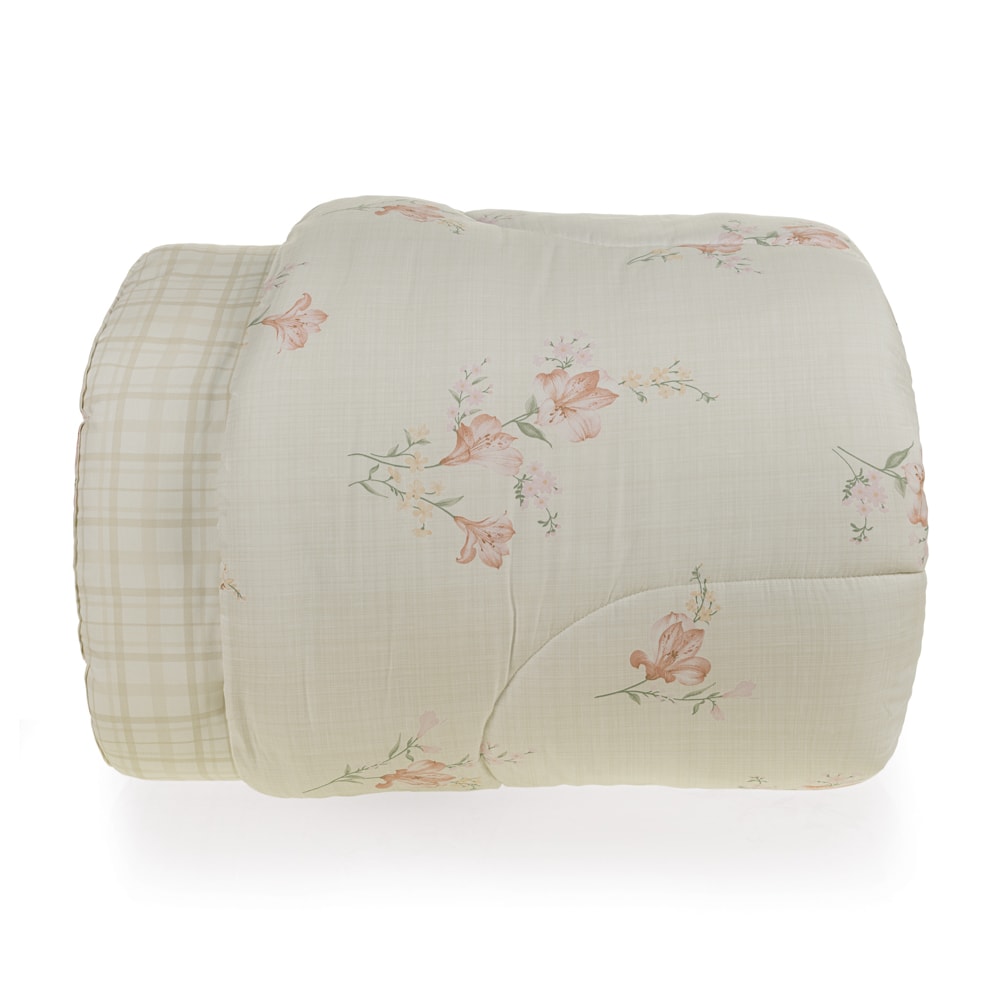 Edredom Solteiro Karsten Tarsila Dupla Face 100% Algodão Fio Penteado Percal 200 Fios