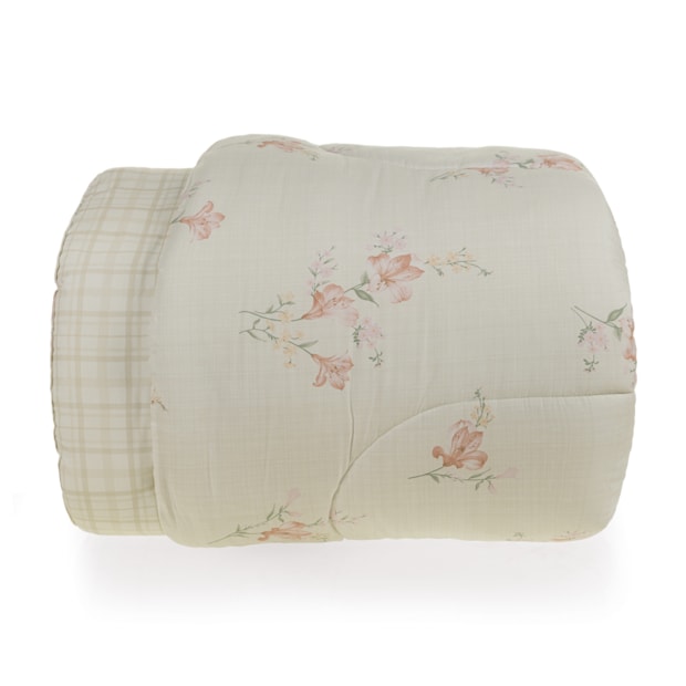 Edredom Solteiro Karsten Tarsila Dupla Face 100% Algodão Fio Penteado Percal 200 Fios