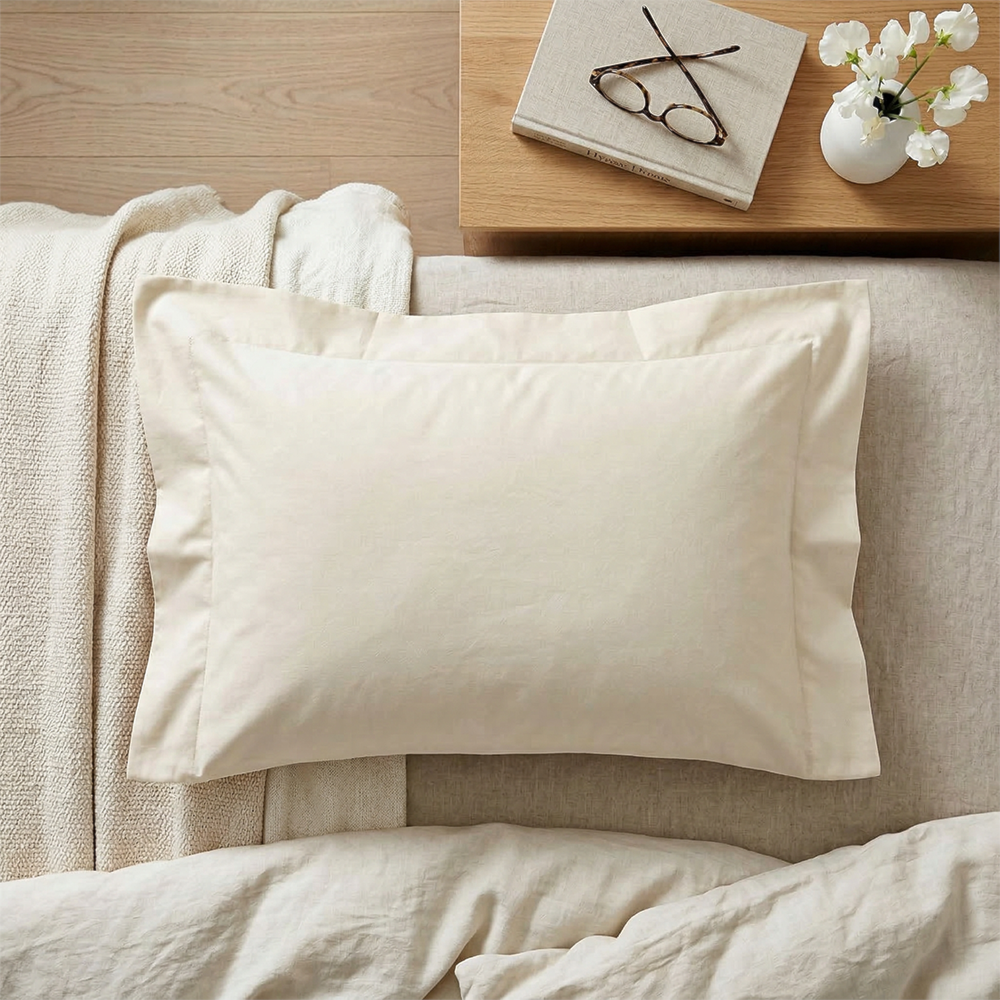 Fronha Altenburg Lux 100% Algodão Percal 200 Fios com Abas 50cm x 70cm (1 Peça)