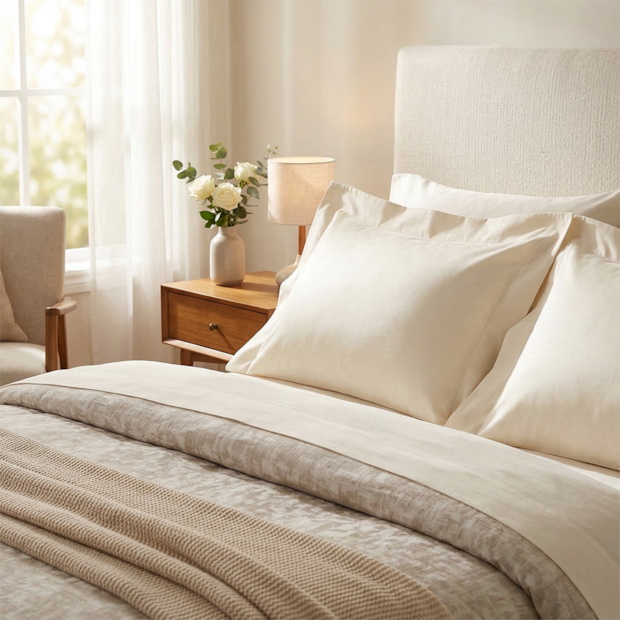 Fronha Altenburg Lux 100% Algodão Percal 200 Fios com Abas 50cm x 70cm (1 Peça)