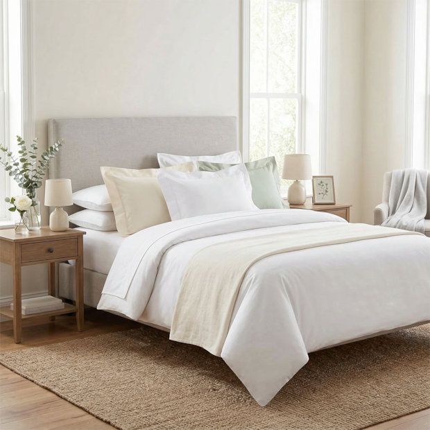 Fronha Altenburg Lux 100% Algodão Percal 200 Fios com Abas 50cm x 70cm (1 Peça)