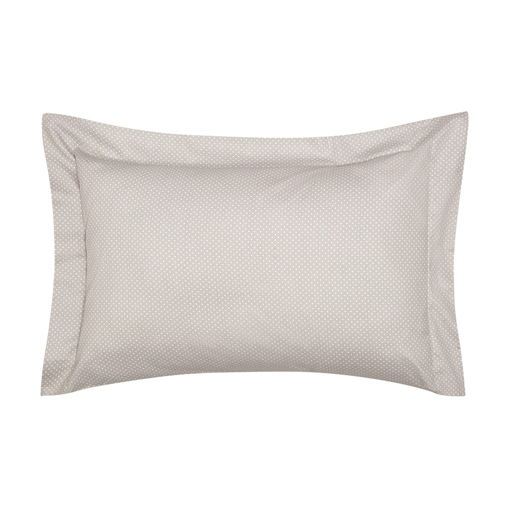 Fronha Altenburg Lux Inspire Cinza 100% Algodão Percal 200 Fios com Abas 50cm x 70cm (1 Peça)