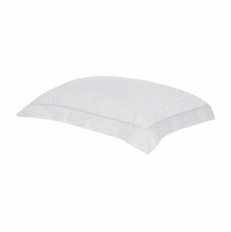 Fronha Buddemeyer Damask Square com Abas 100% Algodão Cetim 300 Fios 5