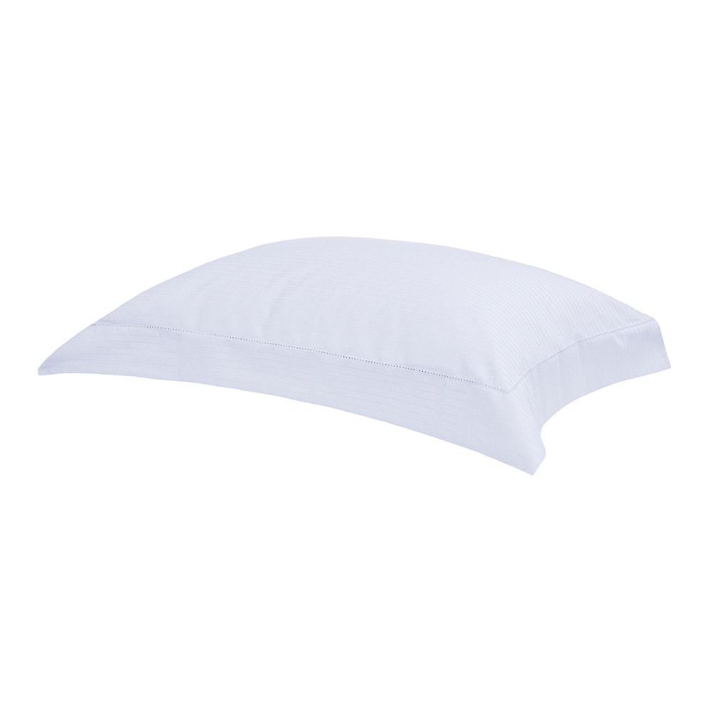 Fronha Buddemeyer Damask Stripes 100% Algodão Fio Penteado Cetim 300 Fios com Abas 50cm x 70cm (1 Peça)