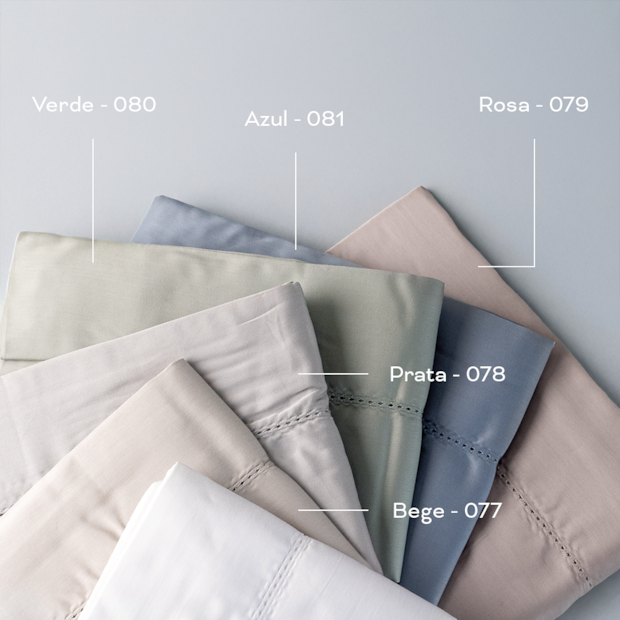 Fronha King Size Buddemeyer Bud Vision New Colors com Abas 100% Algodão Cetim 300 Fios 50cm x 90cm (1 Peça)