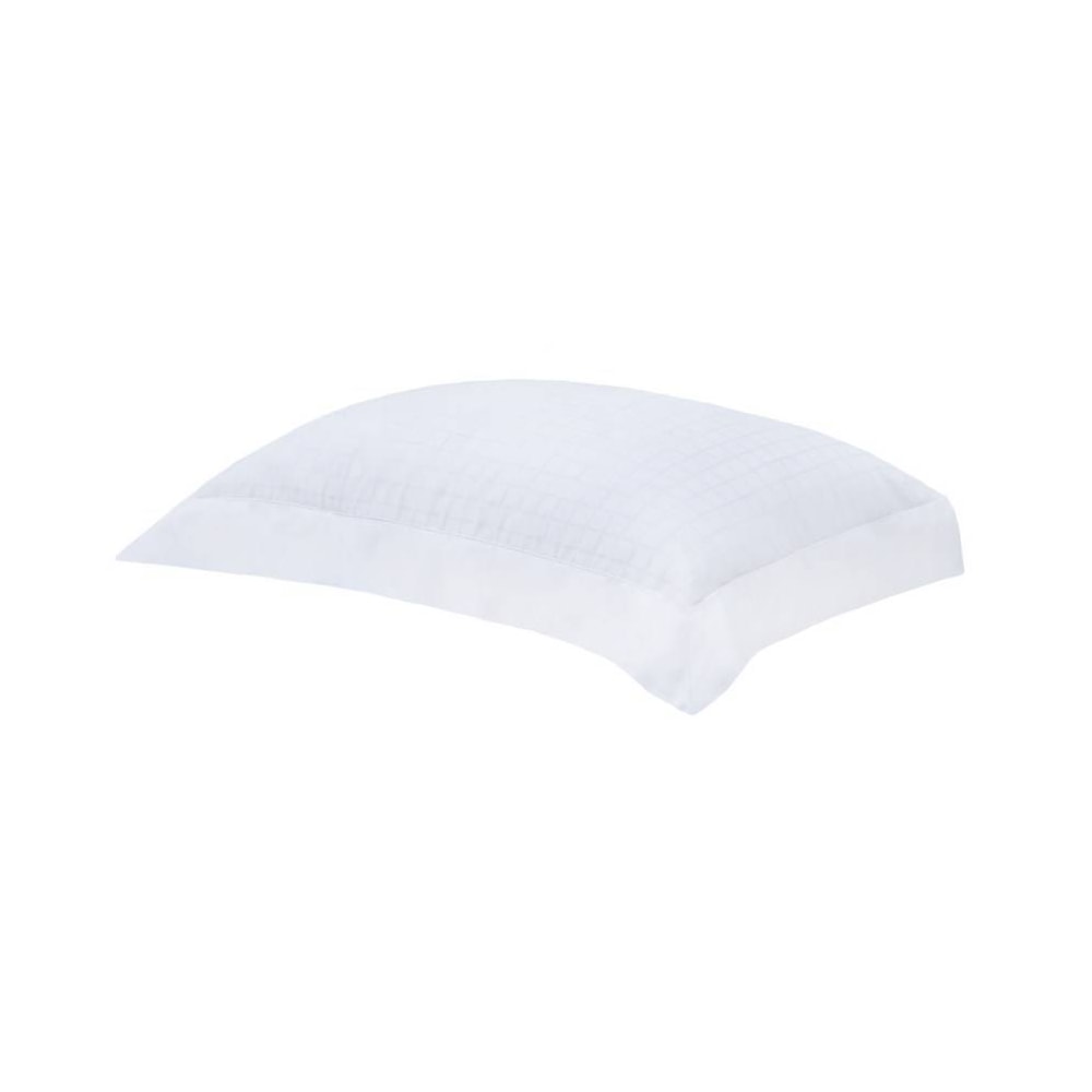 Fronha King Size Buddemeyer Damask Square com Abas 100% Algodão Cetim 300 Fios 50cm x 90cm (1 Peça)