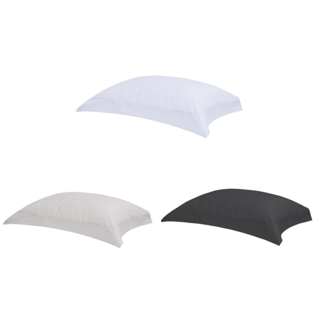 Fronha King Size Buddemeyer Damask Stripes 100% Algodão Fio Penteado Cetim 300 Fios com Abas 50cm x 90cm (1 Peça)