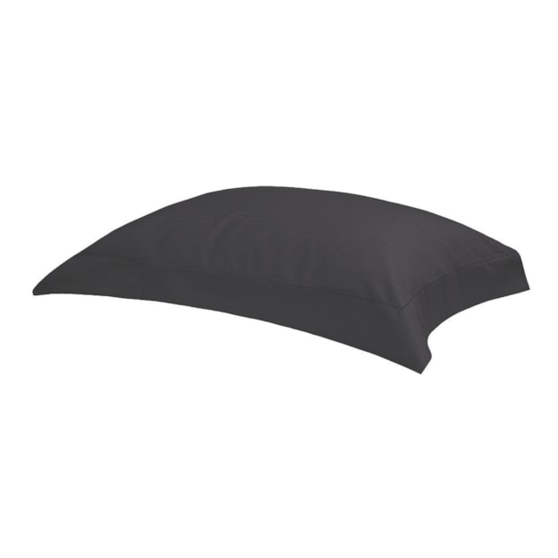 Fronha King Size Buddemeyer Damask Stripes 100% Algodão Fio Penteado Cetim 300 Fios com Abas 50cm x 90cm (1 Peça)