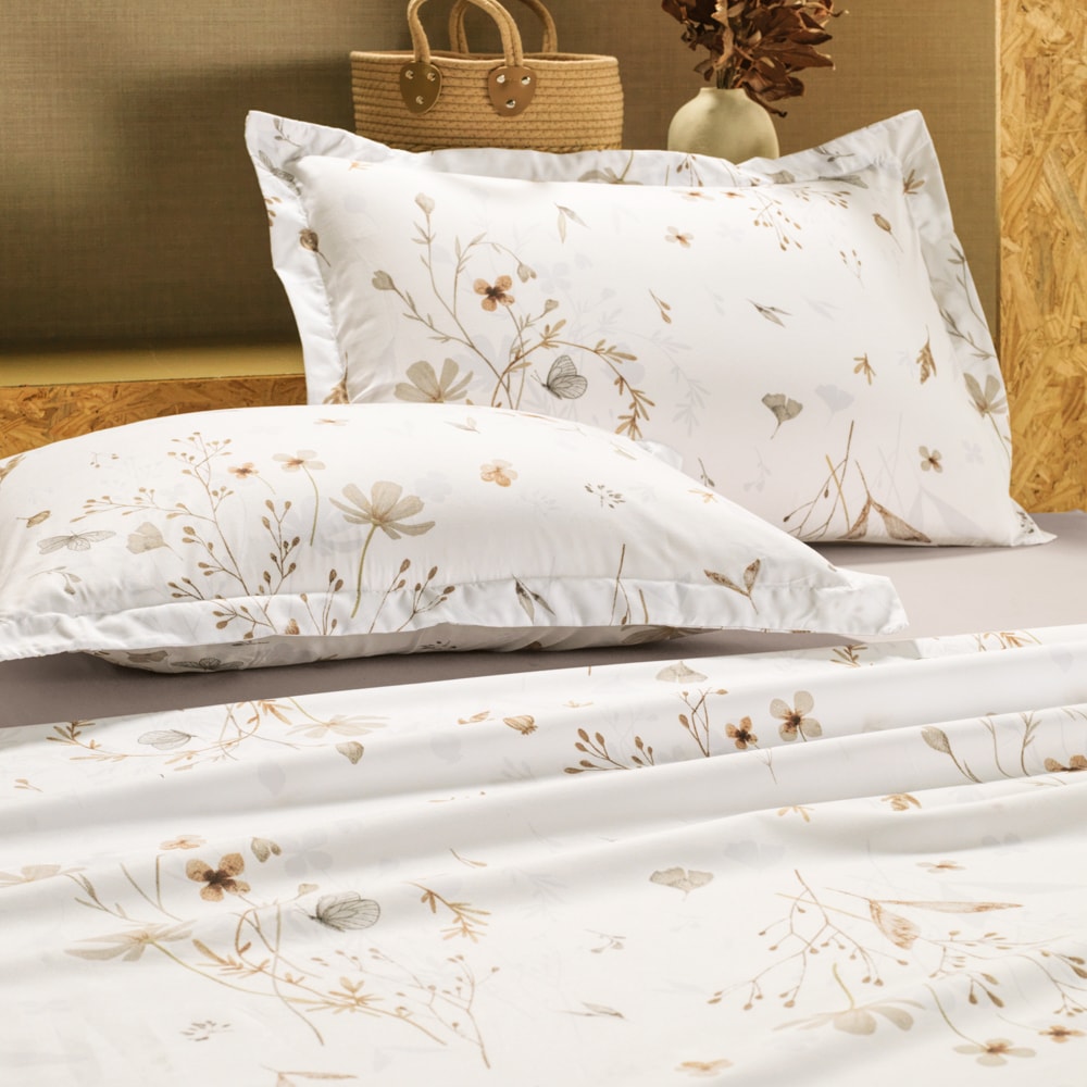 Jogo de Cama Casal Altenburg Golden Toque Acetinado (4 Peças)