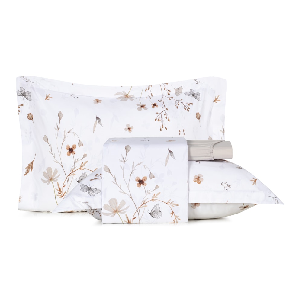 Jogo de Cama Casal Altenburg Golden Toque Acetinado (4 Peças)