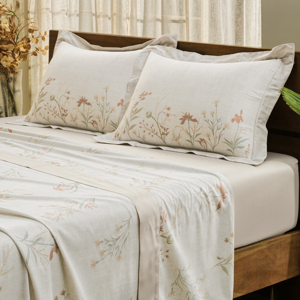 Jogo de Cama Casal Altenburg Sublime Recanto 100% Algodão Cetim 300 Fios (4 Peças)