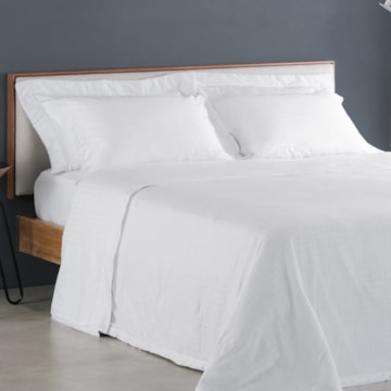 Jogo de Cama Casal Buddemeyer Damask Square 100% Algodão Fio Penteado Cetim 300 Fios (4 Peças)