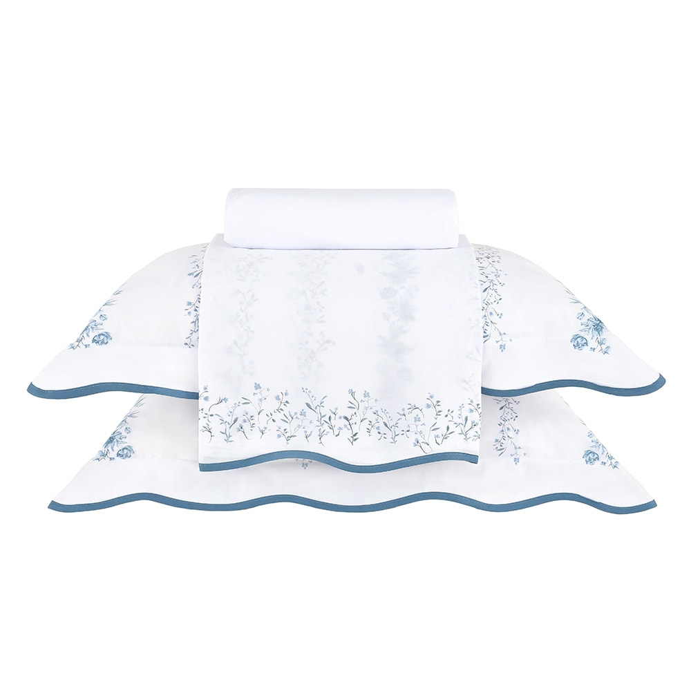 Jogo de Cama Casal Buddemeyer Gran Percal Sintra 100% Algodão Fio Penteado 200 Fios (4 Peças)