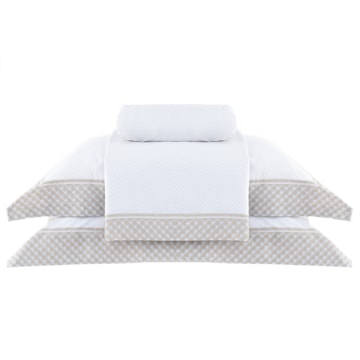 Jogo de Cama Casal Buddemeyer Percalle Palazzio 100% Algodão 180 Fios (4 Peças)