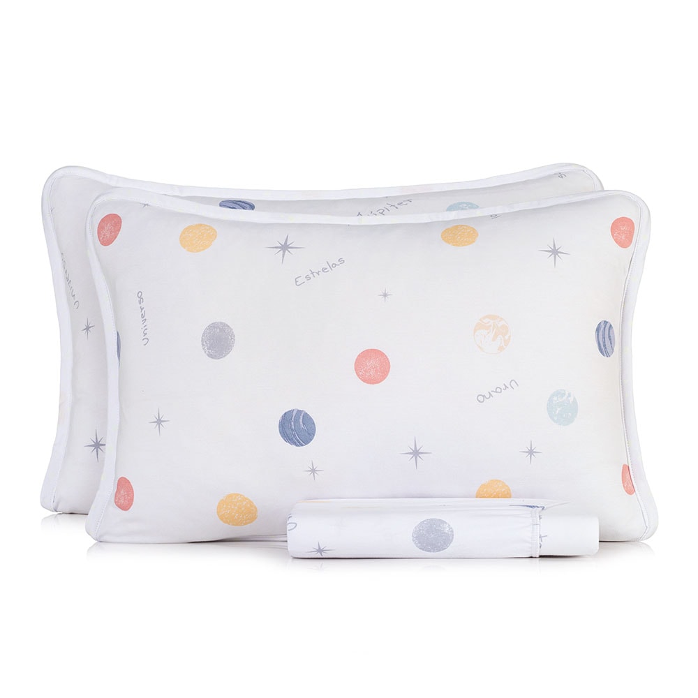 Jogo de Cama Casal Infantil Altenburg Astro Kids Malha Fio Penteado 100% Algodão (3 Peças)