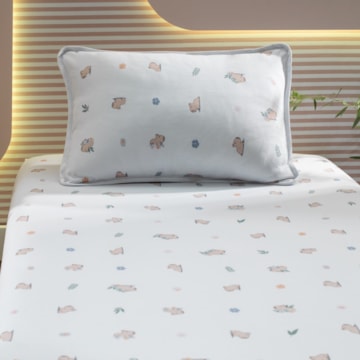 Jogo de Cama Casal Infantil Altenburg Capi Malha Fio Penteado 100% Algodão (3 Peças)