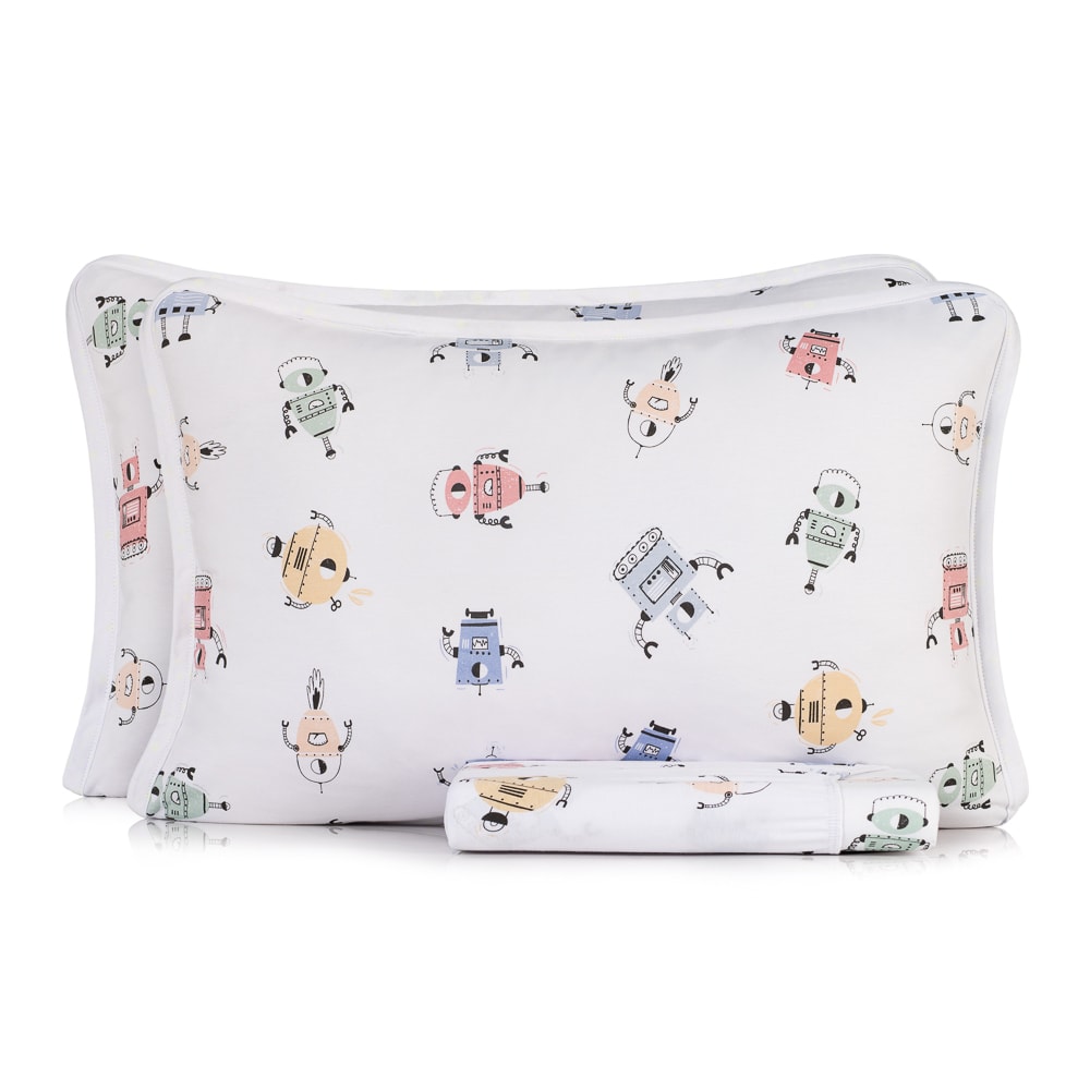Jogo de Cama Casal Infantil Altenburg Cyberfofos Malha Fio Penteado 100% Algodão (3 Peças)