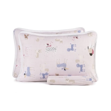 Jogo de Cama Casal Infantil Altenburg Pet Chic Malha Fio Penteado 100% Algodão (3 Peças)