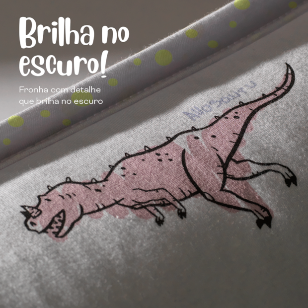 Jogo de Cama Casal Infantil Altenburg Rugidino Malha Fio Penteado 100% Algodão (3 Peças)