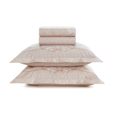 Jogo de Cama Casal Infantil Karsten Encantada 100% Algodão Percal 200 Fios (4 Peças)