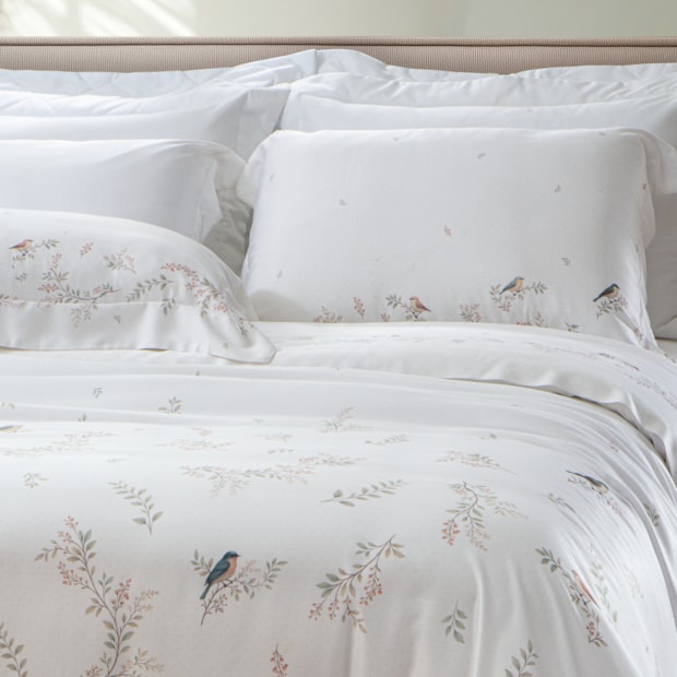 Jogo de Cama Casal Kacyumara Casa K Bali Volare 100% Bambu 400 Fios (4 Peças)