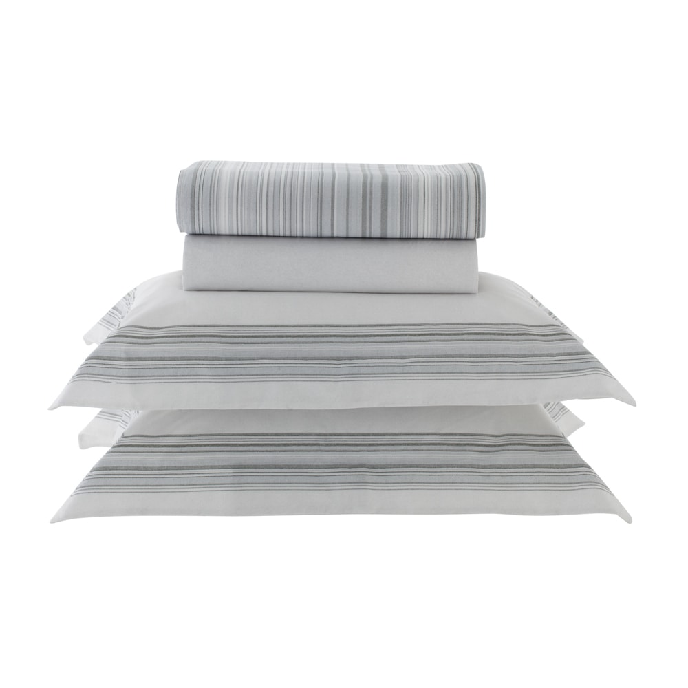 Jogo de Cama Casal Kacyumara Casa K Vida Bela Damin 100% Algodão Egípcio Percal 200 Fios (4 Peças)