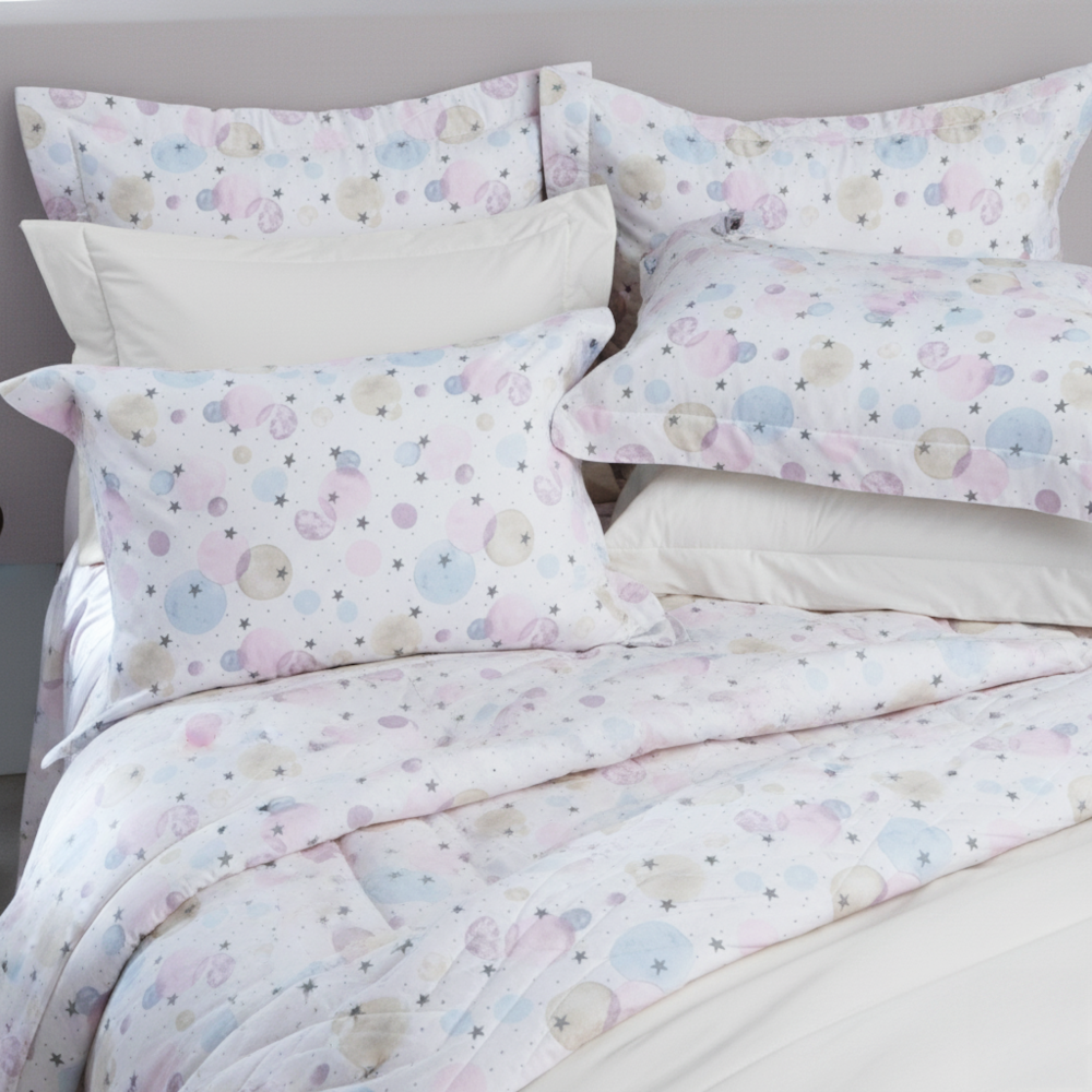 Jogo de Cama Casal Kacyumara Vintage Babalu 100% Algodão Egípcio Percal 200 Fios (4 Peças)