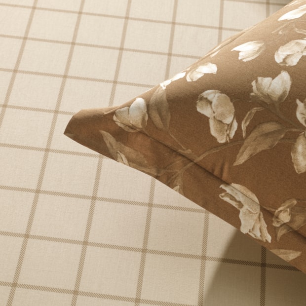 Jogo de Cama Casal Karsten Anabel 100% Algodão Fio Penteado Percal 200 Fios (3 Peças)