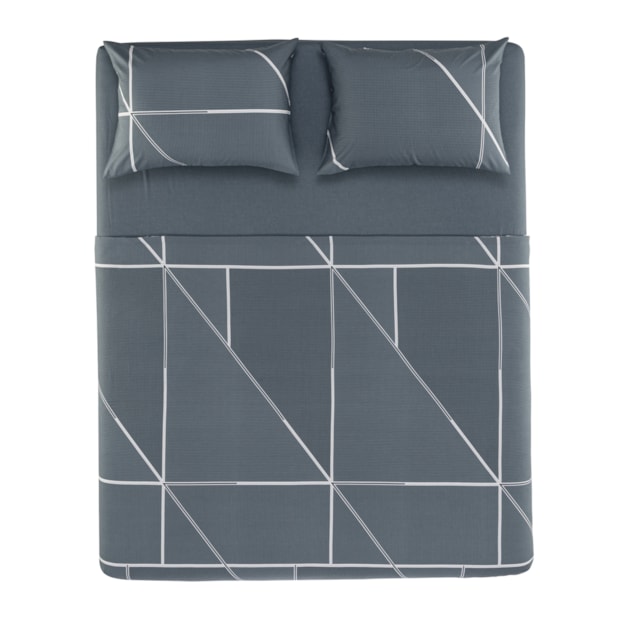 Jogo de Cama Casal Karsten Arthur 100% Algodão 160 Fios (4 Peças)