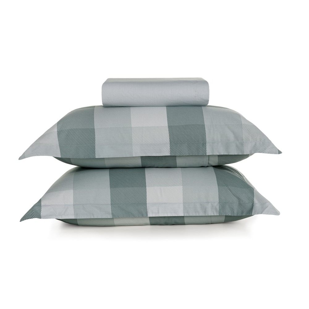 Jogo de Cama Casal Karsten Lacerda 100% Algodão Fio Penteado Percal 200 Fios (3 Peças)